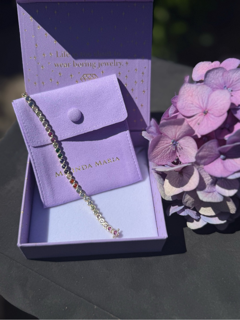 Melinda Maria Multi colored tennis bracelet - Picture 4 of 5